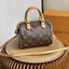 LV Nano Speedy Monogram / LV Bag เกรดออริพร้อมส่ง กระเป๋าสะพายข้างไซส์มินิ วัสดุหนังแคนวาส