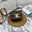 หนังแท้ CELINE MINI TRIOMPHE IN TRIOMPHE CANVAS AND CALFSKIN ใบเล็กน่ารัก งานหนังแท้ทั้งใบ กระเป๋ามินิทรงชิค ดีไซน์รูปกล่องสุดแสนมินิมอล สามารถสะพายแบบ Crossbody และยังเป็น Belt Bagได้อีกด้วย แบบไม่มีตกยุค ด้านหน้าโดดเด่นด้วยโลโก้สีทอง เป็นอีกหนึ่งตัวเลือ