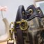 FENDI MINI BUCKET BAG / Fendi Mon Tresor Mini Brown Bag กระเป๋าสะพายทรงขนมจีบยอดฮิต ไซส์มินิ ที่น่ารักน่าใช้มาก ดีไซน์สวยอยู่ทรง วัสดุผ้าแคนวาสสลับหนังแท้ ดีเทลห่วงคล้องอะไหล่สวยหรู มาพร้อมสายสั้นคบ้องแขน และสายครอสบอดี้สำหรับสะพายข้าง สลับใช้ได้ไม่จำเจ ภ