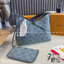LV Carryall Denim Vintage Tote Bag กระเป๋าทรงโท้ทเดนิมสไตล์วินเทจ รุ่นใหม่ปั้มนูนลายโมโนแกรมบนเดนิมสุดไอคอนิก ที่ใครเห็นต้องเป็นคลั่งรัก ผู้ดี หรูหราได้ทุกลุค ทุกสไตล์