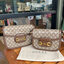Gucci Horsebit Shoulder Bag กระเป๋าสะพายไหล่ วัสดุผ้าใบ GG Superme ตัดแต่งหนังแท้ สายสะพายไหล่ปรับระดับได้ ด้านในมี 1 ช่องซิป อะไหล่ทองหรูหรา ดาราเซเลปใช้เพียบ ไม่มีเอ๊า เรียบหรูดูแพงสุดๆค่า