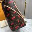 TOP ORI หนังแท้ | LV x TM - Neverfull MM Bag Monogram cherry canvas กระเป๋าสะพายทรงโท้ทเอกลักษณ์ที่หรูหรา Monogram แคนวาสคลาสสิกตกแต่งดีเทลลายเชอร์รี่สีสันสดใส ปรับลุคให้มีชีวิตชีวาอีกครั้งด้วยธีมแสนสนุก