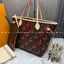TOP ORI หนังแท้ | LV x TM - Neverfull MM Bag Monogram cherry canvas กระเป๋าสะพายทรงโท้ทเอกลักษณ์ที่หรูหรา Monogram แคนวาสคลาสสิกตกแต่งดีเทลลายเชอร์รี่สีสันสดใส ปรับลุคให้มีชีวิตชีวาอีกครั้งด้วยธีมแสนสนุก