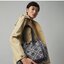 OUTLET Tory Burch T- Monogram Jacquard Small Tote กระเป๋าถือหรือสะพายไหล่ วัสดุ Canvas ปักษ์ลายแบรนด์ อะไหล่ทองสวยหรู น้ำหนักเบา