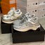 Chanel Sneakers 23s Fabric & Laminated White, Gold & Silver ออริสลับแท้ 1:1 ใช้งานต่างประเทศได้ รองเท้าผ้าใบชาแนล งานเกรดหนังเงาสวย ดีไซน์ใหม่ 2023 สวยหรูดูแพง
