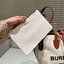 BURBERRY FRAGRANCES TOTE BAG พร้อมส่งรุ่นใหม่!! BURBERRY LARGE LONDON TOTE BAG IN WHITE / Burberry Canvas Logo Tote Bag กระเป๋าสะพายไหล่ทรงช้อปปิ้ง ทรงคลาสสิค ฮิตตลอดกาล