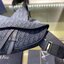 CHRISTIAN DIOR SADDLE BAG Black Dior Oblique Jacquard