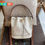 ของแท้ 💯% 】Tory T Monogram Perforated Bucket Bag New collection กระเป๋าถือหรือสะพาย ใหม่ล่าสุด สีขาวงาช้าง งานประณีตมาก วัสดุหนังวัวแท้ ลายฉลุ จะถือหรือสะพายได้หมด