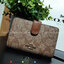 ของแท้ COACH F23553 MEDIUM CORNER ZIP WALLET IN SIGNATURE CANVAS กระเป๋าสตางค์ใบกลาง ขนาดกำลังเหมาะมือ