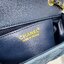 8" CHANEL Flap Bag Denim / Chanel Classic Handbag Blue Washed Denim & Gold-Tone Metal กระเป๋าทรงคลาสสิคเดนิม