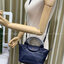 ของแท้ 100% Longchamp LE PLIAGE CUIR TOP HANDLE BAG Color: Black,Orange,Sienna, Navy,Nordic,Grey,Lichen