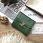 สีใหม่พร้อมส่ง! สีเขียวเหนี่ยวทรัพย์!✴️ NEW IN! CELINE SHORT WALLET VIP GIFT WITH PURCHASE (GWP) พรีเมี่ยมกิ๊ฟ Limited จาก CELINE HAUTE PARFUME DUTYFREE COUNTER หนังเรียบสวยอยู่ทรงมีโลโก้ด้านหน้าเปิดปิดด้วยฝาพับกระดุม