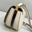 พรีเมี่ยมกิ๊ฟแท้ 100% 】FENDI Moonlight Leather Saddle Bag : white