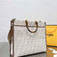 FENDI Sunshine Medium Shopper Tote / FENDI Shopping Shoulder Bag กระเป๋าสะพายทรง shopping ใบใหญ่จุใจ!! ลายกราฟฟิกมาใหม่ดีไซน์คลาสสิควินเทจ สวยหรู ภายในโล่งกว้างมากๆ ใส่ของจุสุดๆ