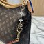 ORI หนังแท้ | LV CarryAll Monogram canvas 30cm กระเป๋าสะพายแครี่ออลรุ่นใหม่ ใบใหญ่จะของได้เยอะดีไซน์เรียบหรู มาพร้อมห่วงโซ่หัวใจห้อยสุดคิ้ว และสายสะพายแยกถอดได้ สวยหรูคลาสสิก