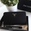 รุ่นขายดี เข้าแล้วค้า ช็อปเลย!! กับ Prada Wallet Saffiano กระเป๋าสตางค์ซิปรอบ *พร้อมสายคล้องมือ เปิดปิดด้วยซิป อะไหล่ทอง ปั้มแบรนด์ ทั้งใบ *จุดเด่นมีช่องใส่มือถือ ได้ถึงiphone7+ ใส่บัตรได้หลายช่อง ด้านในมีช่องซิปแยกอีก1ช่อง แถมยังมี ช่องใส่รูปอีกด้วยค้า เ
