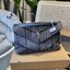 YSL SAINT LAURENT Loulou Danim Shoulder Bagblue bag กระเป๋าสะพายผ้ายีนส์เดนิมควิลท์ อะไหล่ทอง สีตัดกันสวยมากค่ะ รอบนี้มา 2สี โทนยีนส์ดำ และฟ้า สวยเท่ๆ ไปเลยค่า งานดูดีมีระดับ ชนช็อป ปั้มทุกจุดเป๊ะมากก สายสามารถดึงสั้นยาวได้ค่ะ