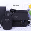 Prada Nylon and Saffiano Leather Bag with Strap กระเป๋าสะพายแบบ Crossbody ใช้ได้ทั้งหญิงชาย มาพร้อมกระเป๋าใส่เหรียญใบเล็กน่ารัก เปิด-ปิดด้วยตัวล็อค ด้านในยังแบ่งช่องเป็นสัดส่วน จุของได้เยอะ ซับในด้วยผ้าพิมพ์ลายแบรนด์อย่างดี และยังมี 1 ช่องซิปด้านหลัง สายส