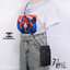 CHANEL Phone holder with chain / CHANEL WOC BAG กระเป๋าใส่โทรศัพท์ได้ มีช่องใส่การ์ด ขนาดกะทัดรัด น่ารัก น่าใช้ วัสดุหนังเรียบ Swift สวยหรู ดูแพง ด้านหน้าใส่ I Phone 8 plus ได้สบายเลยค่ะ
