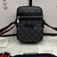 พรีเมี่ยมกิ๊ฟแท้ 100% 】พร้อมส่งที่ไทย!! ที่นี่ที่เดียว Gucci Men's Black Supreme Logo Canvas Flight Bag งานหนังแท้ มีจำนวนจำกัด มาพร้อมถุงกระดาษแบรนด์