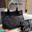 TORY BURCH ELLA TOTE BAG **BUY1GET1 สวยคุ้มในราคาสบายกระเป๋า‼️ กระเป๋าทรง SHOPPING วัสดุ NYLON ทั้งใบตัดด้วยหนัง SAFFIANO ดำ ตกแต่งด้วยหมุดรอบโลโก้แบรนด์ ด้านในบุผ้าปั้มแบรนด์ เปิดปิดด้วยกระดุมแม่เหล็ก ช่องกว้างหลักหนึ่งช่องและช่องซิปอีกช่อง พร้อมช่องใส่ข