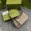 GUCCI Ophidia small shoulder bag strawberry heart keychain กระเป๋าสะพายไหล่ แถมพวกกุญแจรูปหัวใจสตรอเบอรี่สุดน่ารัก แคนวาสพิมพ์ลายโมโนแกรมคมชัด