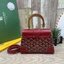 10 สี ORI หนังแท้ | GOYARD Saïgon Souple Mini Bag 20cm กระเป๋าถือ/สะพายดีไซน์หูจับไม้เป็นเอกลักษณ์ที่สวยหรูหราสง่างาม