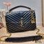 YSL College Medium Bag / Yves Saint laurent crossbody boutique กระเป๋าสะพายไหล่ ดีไซน์ทรงสวยหรู พิเศษ แถมฟรี พวงกุญแจห้อยเอกลักษณ์แบรนด์ ดูแพงไปหมดจริงๆไอเท็มนี้