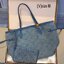 LV Neverfull Denim Tote Bag กระเป๋าสะพายทรงโท้ทเดนิมลายโมโนแกรมปั้มนูนคมชัดสวยหรูลัคชู ลวดลายเอกลักษณ์สวยโดดเด่น พร้อมใบเล็กเข้าชุด