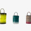 BAOBAO ISSEY MIYAKE BUCKET BAG / BAOBAO BASKET / ZIG-ZAG PATTERN TRIANGLE BASKET HANDBAG ภาพสินค้าถ่ายจากงานขายจริง ใช้งานต่างประเทศได้ค่ะ