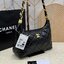 CHANEL HOBO BAG Shiny Leather & Gold-Tone Metal 26cm กระเป๋าทรงโฮโบ ดีไซส์สวยเรียบหรู เกรดออริ สลับแท้ 1:1 ใช้งานต่างประเทศได้