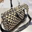 PRADA Large Boston jacquard Bag / Prada Symbole embroidered jacquard fabric travel bag 17" กระเป๋าทรงบอสตันใบใหญ่ ภาพถ่ายจากงานขายจริง ใช้งานต่างประเทศได้