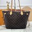 ORI หนังแท้ | LV Neverfull bag Size M Monogram Canvas กระเป๋าสะพายทรงโท้ท ดีไซน์คลาสสิกเหนือกาลเวลาเข้ากับดีเทลที่สืบทอดมายาวนาน แคนวาสแต่งขอบหนัง