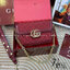 GUCCI Go small shoulder bag กระเป๋าสะพายไหล่ใหม่ล่าสุด พร้อมสาย 2 เส้น สายโซ่และสายหนังถอดได้ ทรงคลาสสิคสวยผู้ดี ตัวกระเป๋าเป็นงานผ้าทอลายโลโก้