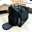 CHANEL VIP GIFT Large Travel Bag กระเป๋าเดินทาง Gift With Purchase รุ่น Limited Edition พรีเมี่ยมกิ๊ฟของเเท้จาก Chanel Perfumes Counter วัสดุ NYLON เนื้อหนาสีดำสกรีนโลโก้ด้านหน้า เปิดปิดด้วยซิป หัวซิปแบรนด์ ใบใหญ่จุใจ พิเศษ! มีช่องใส่รองเท้าด้านข้างแยกเป็