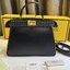พร้อมส่ง 3 สี FENDI Peekaboo ISeeU Medium interlace leather bag กระเป๋าสะพายดีไซส์สาน ใช้ได้ 2 ด้าน 🧡 เกรดออริจินอล 1:1 สลับแท้