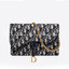 DIOR SADDLE POUCH Blue Dior Oblique Jacquard เกรดออริจินอล ภาพสินค้าถ่ายจากงานขายจริง ใช้งานต่างประเทศได้