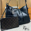 LV Bolso CarryAll Dark MM Handbag 40cm กระเป๋าสะพายใบใหญ่ เกรดออริ 1:1 ใช้งานต่างประเทศได้
