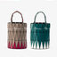 BAOBAO ISSEY MIYAKE BUCKET BAG / BAOBAO BASKET / ZIG-ZAG PATTERN TRIANGLE BASKET HANDBAG ภาพสินค้าถ่ายจากงานขายจริง ใช้งานต่างประเทศได้ค่ะ