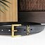 พรีเมี่ยมกิ๊ฟแท้ 100% 】YSL YVES SAINT LAURENT 3D LOGO Leather Belt VIP Gift With Purchase (GWP) เข็มขัดหนังแท้ดีไซน์สวยสุดคลาสสิคพรีเมี่ยมกิ๊ฟ Limited Edition จาก YSL YVES SAINT LAURENT DutyFree โดดเด่นที่หัวเข็มขัด3Dโลโก้แบรนด์สีทองสายเข็มขัดหนังแท้