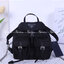 Prada Black Nylon Mini Double Buckle Backpack Crossbody Bag รุ่นนี้เป็นทรงเป้มินิน่ารักๆๆ ด้านในโล่งกว้าง ซับด้านในพิมพ์ลายแบรนด์ ใส่ของจุกจิง โทรศัพท์ กระเป๋าตังใบสั้น เครื่องสำอาง ได้แบบสบาย อะไหล่เงินทั้งใบ บอกเลยว่ารุ่นนี้สวย น่ารัก จะถือหรือสะพายก็ดู