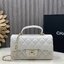 ORI หนังแท้ | CHANEL Classic Flap Bag TopHandle 20cm กระเป๋าสะพายคคลาสสิกพร้อมหูจับ หรูหราระดับตำนาน สวยงามเหนือกาลเวลา