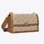 TORY BURCH 81000 MINI T MONOGRAM JACQUARD SHOULDER BAG คอลเลคชั่นฤดูใบไม้ผลิ 2021 กระเป๋าสะพายรุ่นใหม่จาก Tory Burch ดีไซน์สวยคลาสสิค แฝงไว้ด้วยความหรู ลวดลายผ้าแจ็คการ์ด T Monogram บนกระเป๋า Tory Burch นี้ เป็นการยกย่องให้กับงานควิลท์ชาวเพนซิลเวเนียดัตช์