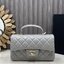 ORI หนังแท้ | CHANEL Classic Flap Bag TopHandle 20cm กระเป๋าสะพายคคลาสสิกพร้อมหูจับ หรูหราระดับตำนาน สวยงามเหนือกาลเวลา