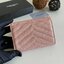 หนังแท้ 12cm YSL SAINT LAURENT GARD HOLDER Small Envelope Monogram Wallet