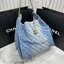 ORI หนังแท้ | 30cm CHANEL 25 Denim Handbag กระเป๋าสะพายทรงโฮโบเดนิม คอลใหม่ล่าสุด ต้อนรับฤดูกาล SPRING-SUMMER 2025 รูปทรงใช้งานได้จริง จุของได้ ถือเก๋ๆ เอวี่เดย์ลุค