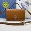 TORY BURCH MILLER LEATHER SHOULDER BAG กระเป๋าสะพายสวยหรู ผู้ดีทุกสี สายถอดได้ ถือเป็นคลัชได้ เกรดออริ สลับแท้ 1:1 ใช้งานต่างประเทศได้