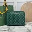 ORI หนังแท้ | Goyard Jouvence MM Toiletry Bag / Goyard Clutch bag กระเป๋าทรงคลัชกะทัดรัด เหมาะสำหรับการเก็บของในแนวตั้งและป้องกันการหกหรือรั่วไหล แคนวาสทำความสะอาดง่าย