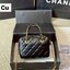 Chanel 25C Mini Bowling Bag กระเป๋าสะพายไซส์มินิน่ารักและสุดลัคชู หรูหราเกินเรื่อง โทนสีดำคลาสสิก พร้อมหูจับร้อยโซ่สีทอง ขนาดกำลังสวย รูปทรงคลาสสิคใช้งานได้สะดวก