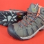 Keen - VOYAGEUR MID Raven/Hot Coral Leather Trail Hiking W8.5us/39eu